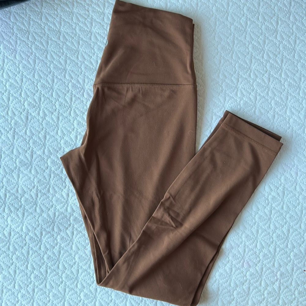 BARELY WORN BROWN LULULEMON ALIGN 25in